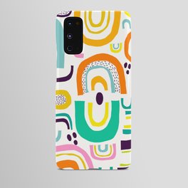 Abstract pattern with rainbows Android Case