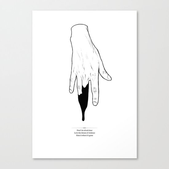 Afraid Canvas Print