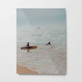 Surfers Paradise Metal Print | Clouds, Photomontage, Surf, Dreamy, Australia, Sky, Collage, Travel, Plane, Freedom 
