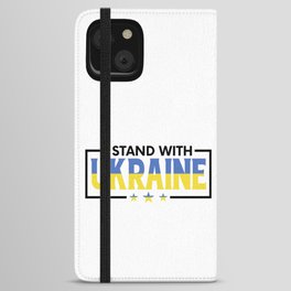 I Stand With Ukraine iPhone Wallet Case