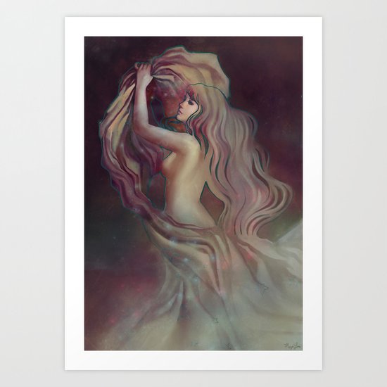 Who Hangs the Stars at Night? Art Print