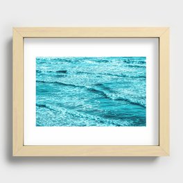 Small Ocean Waves Recessed Framed Print