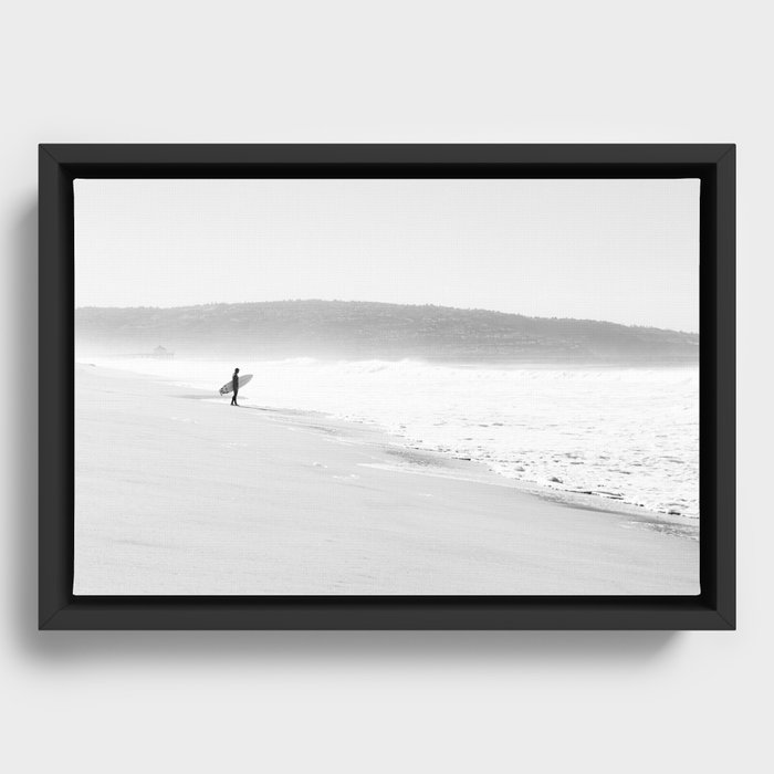 California Surfer Framed Canvas