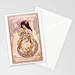 La Princesse aux fleurs de pêcher Stationery Cards
