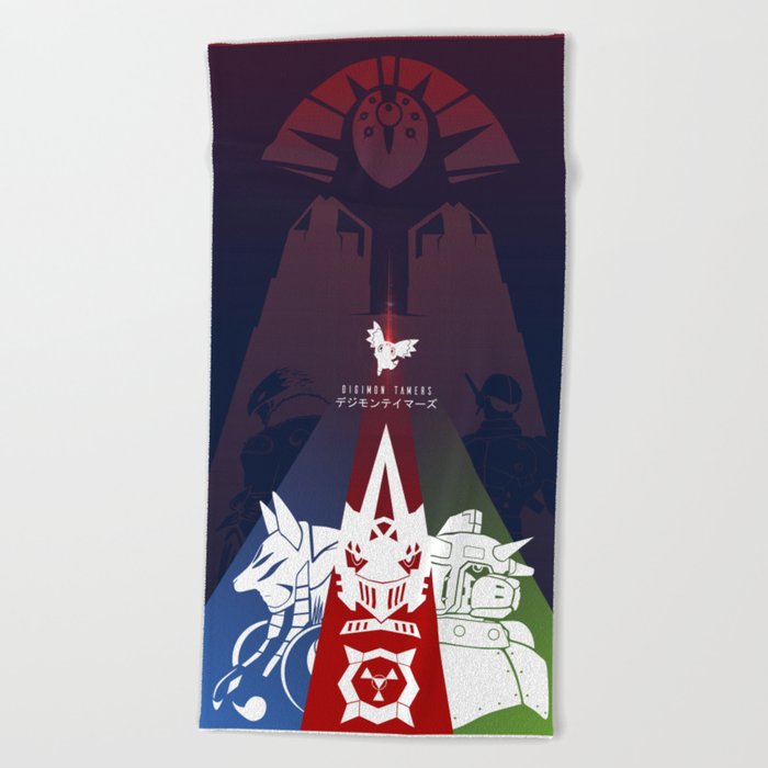 Matrix Dreamers | Digimon Tamers Beach Towel