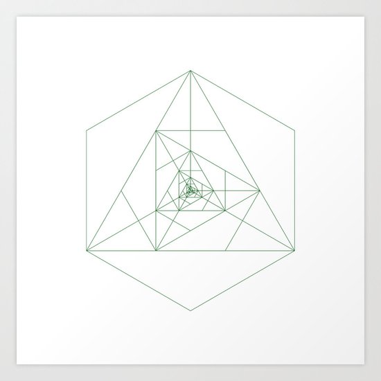 #243 Antenna – Geometry Daily Art Print