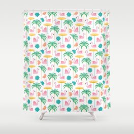 Palm Springs Mid Century Pool Party Shower Curtain