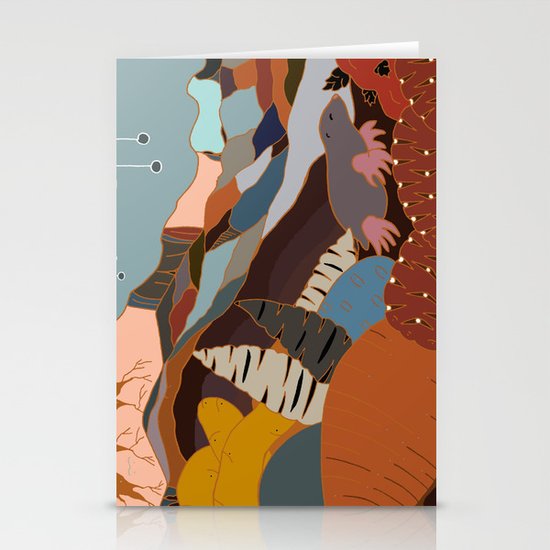 the joy of being Six-feet-under Stationery Cards