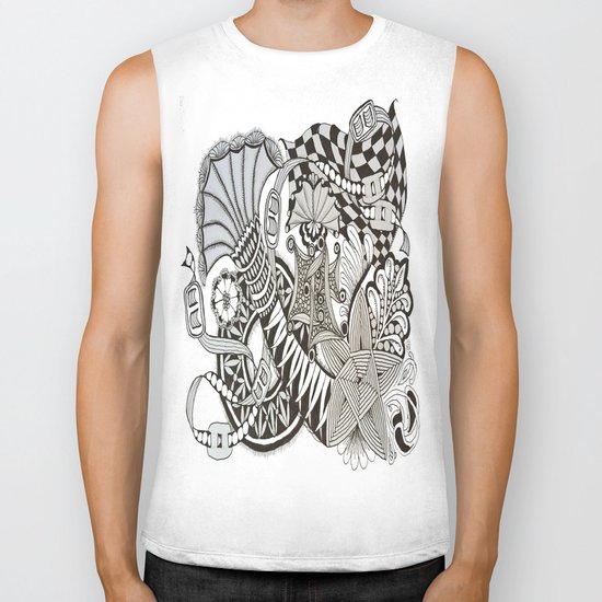 Zentangle i95 Biker Tank