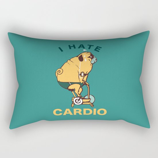 I Hate Cardio Rectangular Pillow