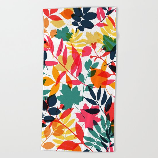 Leaves Beach Towel