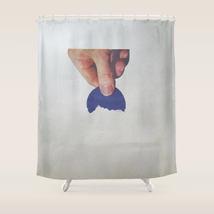 Torn Around Blue Moon Shower Curtain By Fitacola Society6 Torn Around Blue Moon Shower Curtain