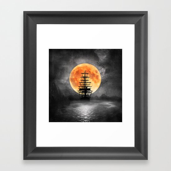From the moon Framed Art Print
