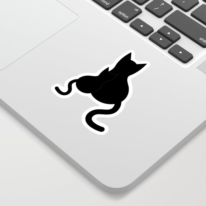 Black Cats & Pattern Sticker