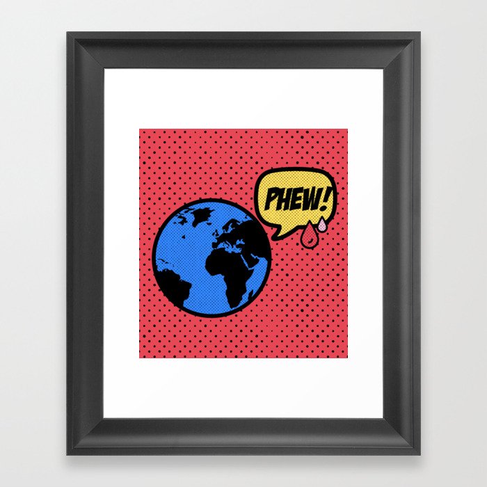 Phew! Collective Sigh of Relief Framed Art Print