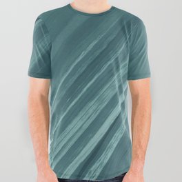 Acrylic brush strokes background - grayish green All Over Graphic Tee