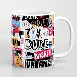 Basketball pattern. Cool dude. Coffee Mug