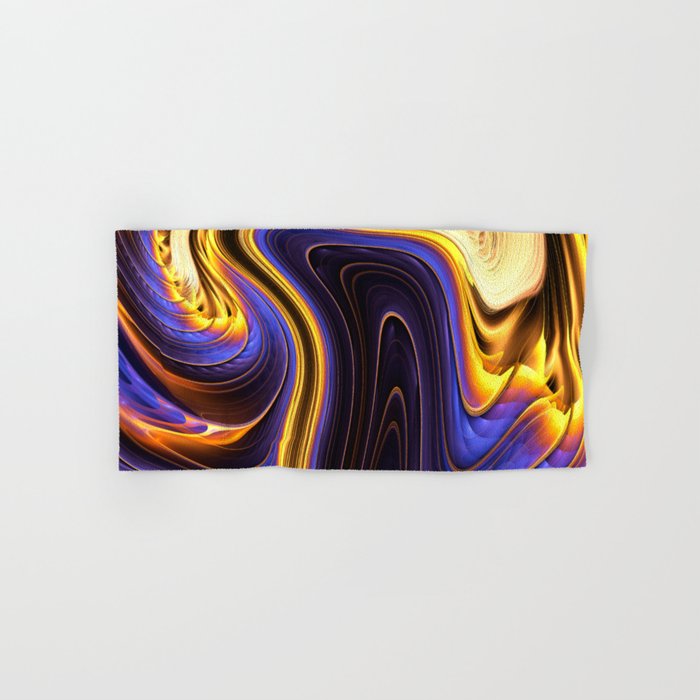 Abstract Waves Pattern  Hand & Bath Towel