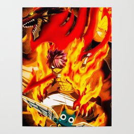 Natsu Fairytail's Fire DragonSlayer Poster