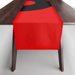 Number 9 (Black & Red) Table Runner