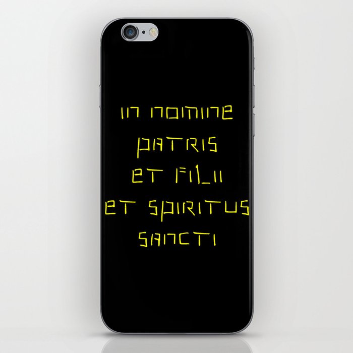 In nomine patris et filii et spiritus sancti 2 iPhone Skin