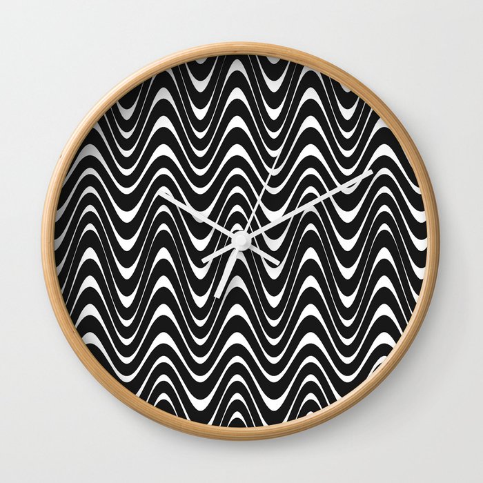 Waves I Wall Clock