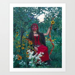 The Woman of Wands Art Print