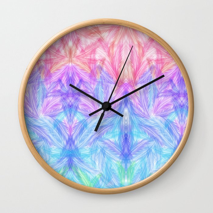 Feathers Wall Clock