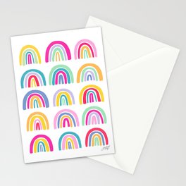Colorful Rainbows Stationery Card