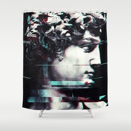 Abstract fractions of David Shower Curtain