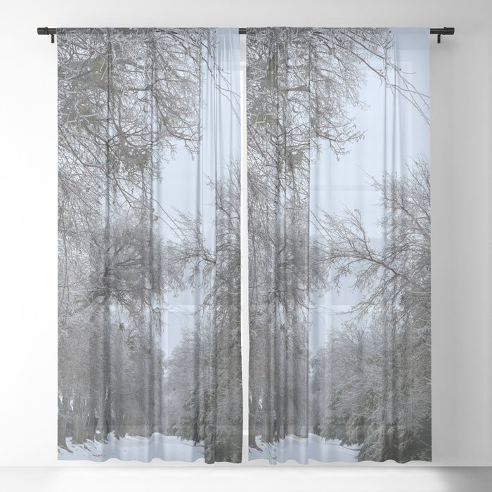 Winter Trail Sheer Curtain