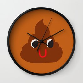 Cute Poop Wall Clock