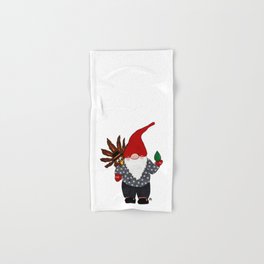 Holiday Gnome (no background) Hand & Bath Towel