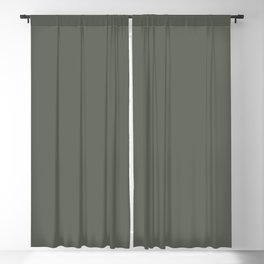 Dark Green Gray Solid Color Pairs 2023 Color of the Year Valspar Flora 5004-2C Blackout Curtain