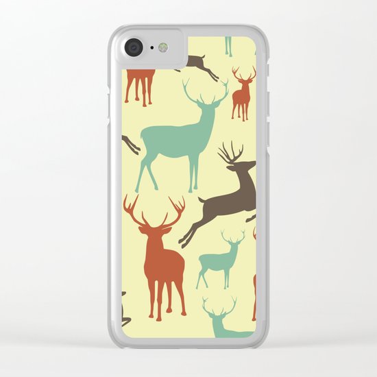 Reindeers Clear iPhone Case