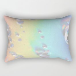 Reflective Raindrops Rectangular Pillow