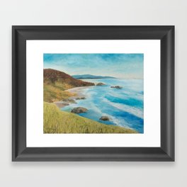 Oregon Coastline Framed Art Print