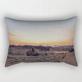 Countryside at sunset Rectangular Pillow