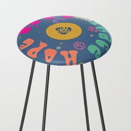 Love, Hope and Peace Counter Stool