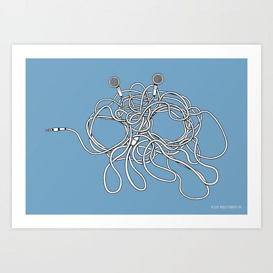 His Wiry Appendage Art Print