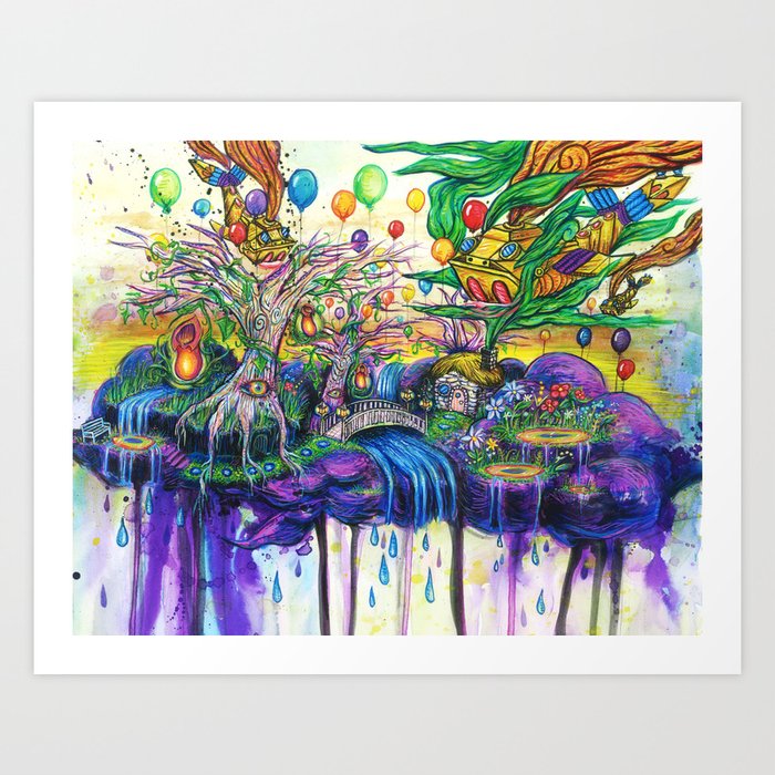 Purple Cloud Art Print