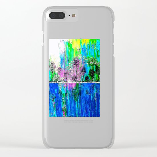 TREES OIL PAINTING Clear iPhone Case