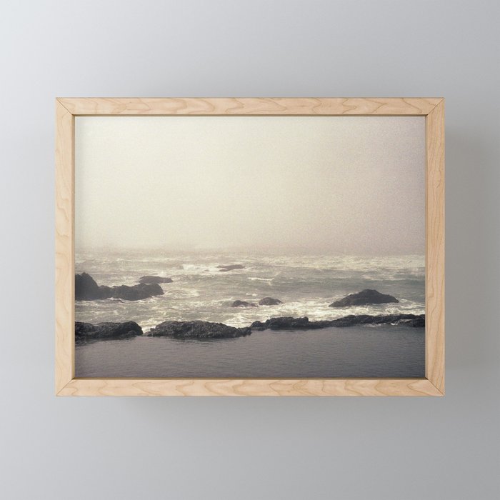 Northern California Waves | 35mm Film Photography Framed Mini Art Print
