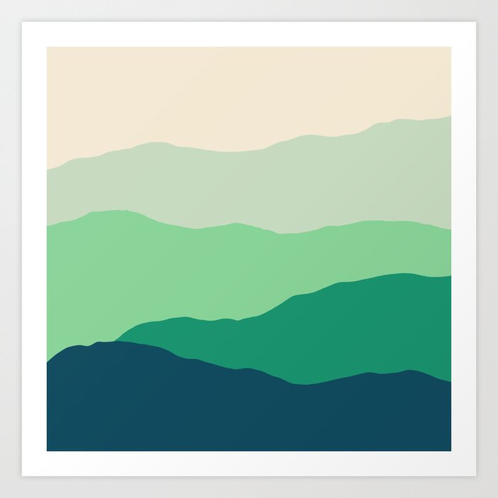 Terran - Abstract Landscape Series: 18 Art Print
