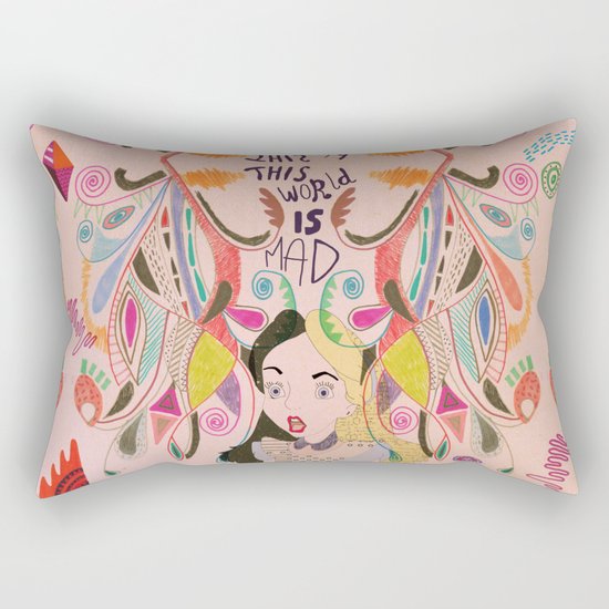 Alice In Wonderland Rectangular Pillow