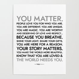 You Matter Poster Poster