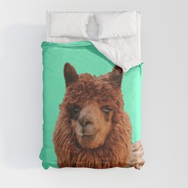 Green Screen Llama Comforter