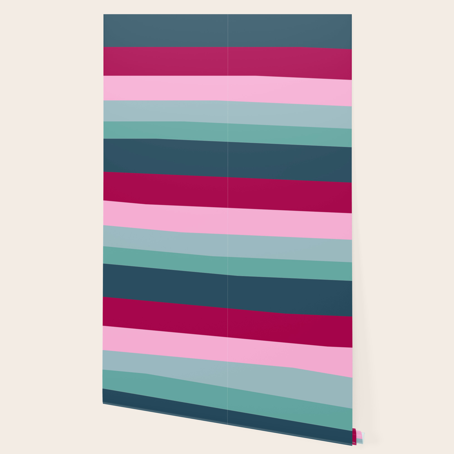 Cotton Candy Colour Block Stripes Wallpaper By Colorbloc Society6