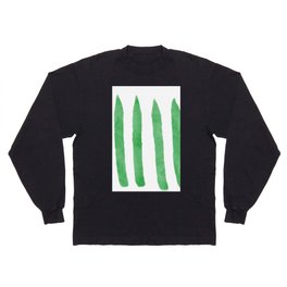 Watercolor Vertical Lines With White 47 Long Sleeve T-shirt