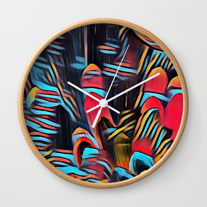 Abstract forrest Wall Clock